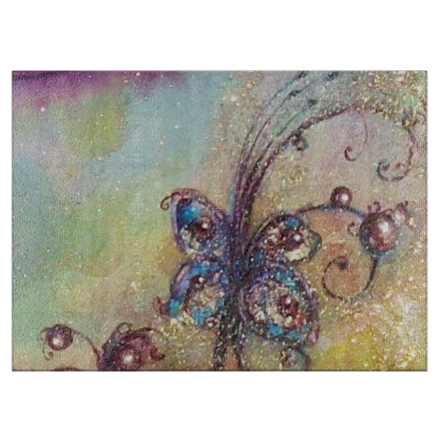 GARTEN DER VERLORENEN SCHATTEN - MAGIC BUTTERFLY-P SCHNEIDEBRETT (Vorderseite)