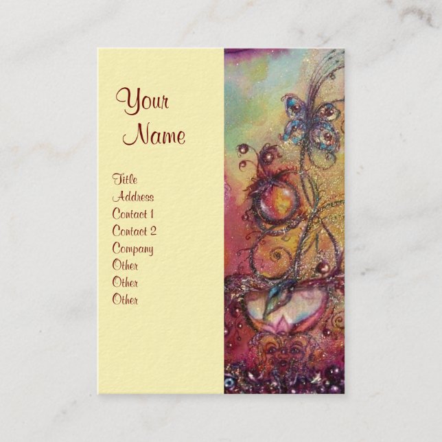 GARTEN DER VERLORENEN SCHATTEN - MAGIC BUTTERFLY-P VISITENKARTE (Vorderseite)
