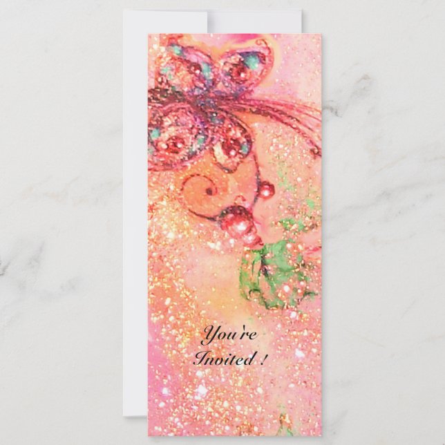 GARTEN DER VERLORENEN SCHATTEN,MAGISCHE SCHALTFLY- EINLADUNG (Vorderseite)