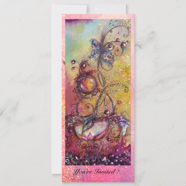 GARTEN DER VERLORENEN SCHATTEN,MAGISCHE SCHALTFLY- EINLADUNG (Vorderseite)