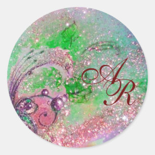 GARTEN DER VERLORENEN SCHATTEN - MONOGRAMM RUNDER AUFKLEBER