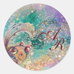 GARTEN DER VERLORENEN SCHATTEN - MONOGRAMM RUNDER AUFKLEBER