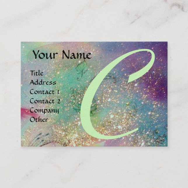 GARTEN DER VERLORENEN SCHATTEN - MONOGRAMM VISITENKARTE (Vorderseite)