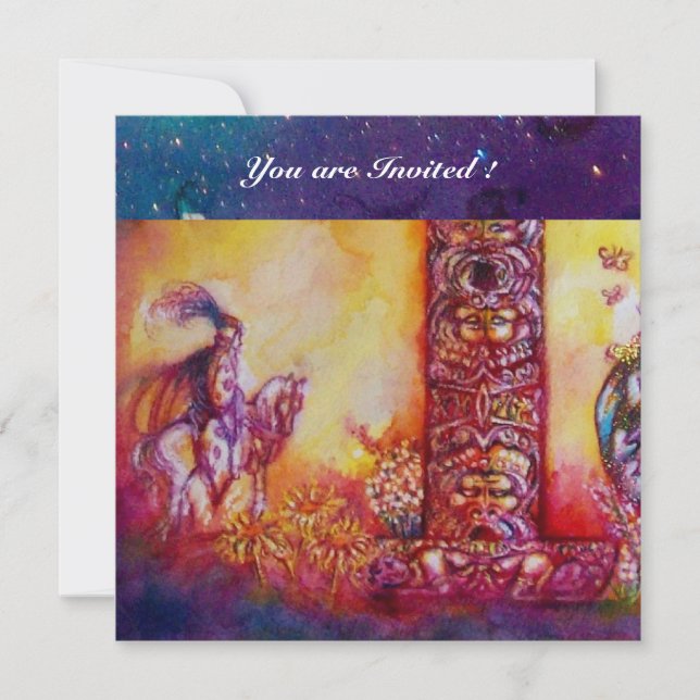 GARTEN DER VERLORENEN SCHATTEN - NACHT UND PFERD EINLADUNG (Vorderseite)