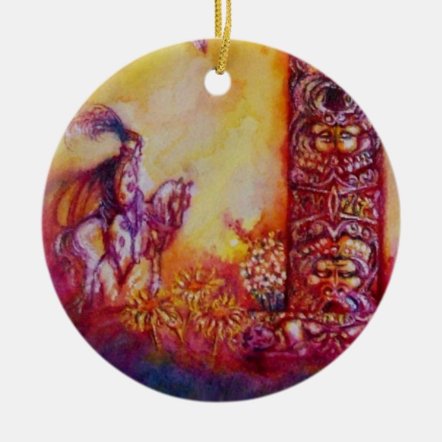 GARTEN DER VERLORENEN SCHATTEN- PFLANZE Herzstück Keramik Ornament (Vorne)