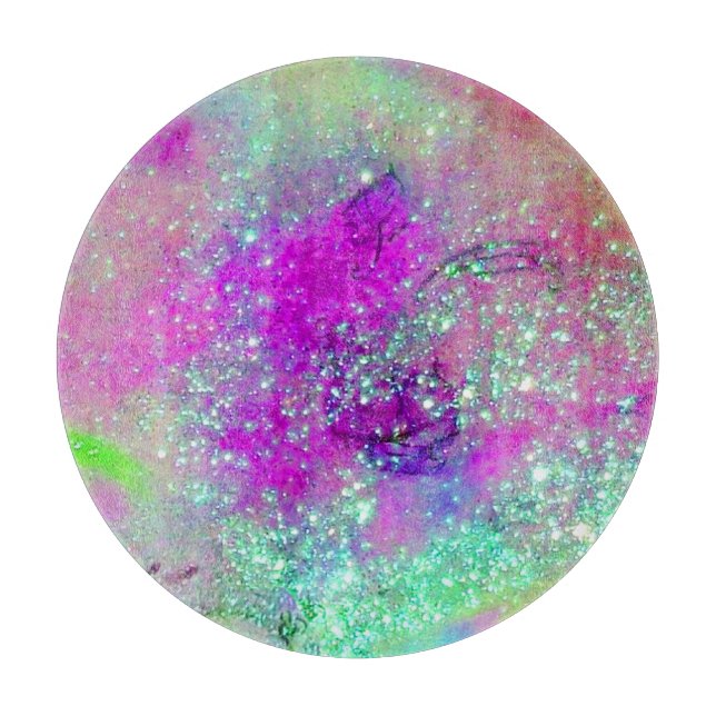 GARTEN DER VERLORENEN SCHATTEN - rosa Lila Violett Schneidebrett (Vorderseite)