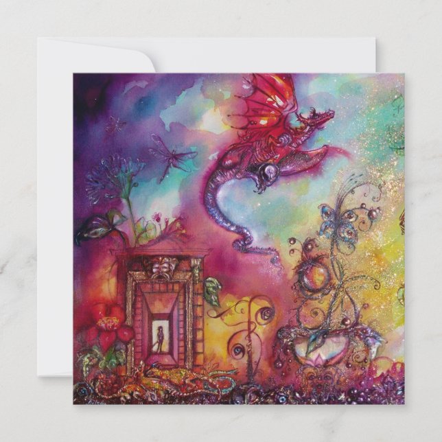 GARTEN DER VERLORENEN SCHATTEN - ROTER DRAGON FLIE ANKÜNDIGUNG (Vorderseite)