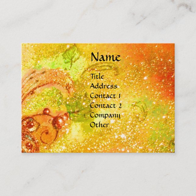 GARTEN DER VERLORENEN SCHATTEN - ROTER DRAGON FLIE VISITENKARTE (Vorderseite)