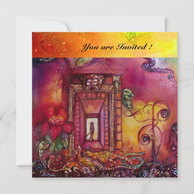 GARTEN DER VERLORENEN SCHATTEN - SCHLANGEN UND IGU EINLADUNG (Vorderseite)