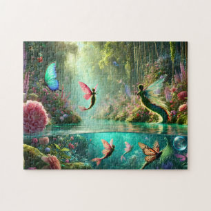 Garten der verlorenen Schwänze Schmetterlingsfloss Puzzle