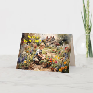 GARTEN DER WISHER BIRTHDAY CARD DANKESKARTE