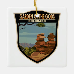 Garten des Gods Colorado Vintag Keramikornament