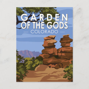 Garten des Gods Colorado Vintag Postkarte