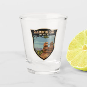 Garten des Gods Colorado Vintag Schnapsglas