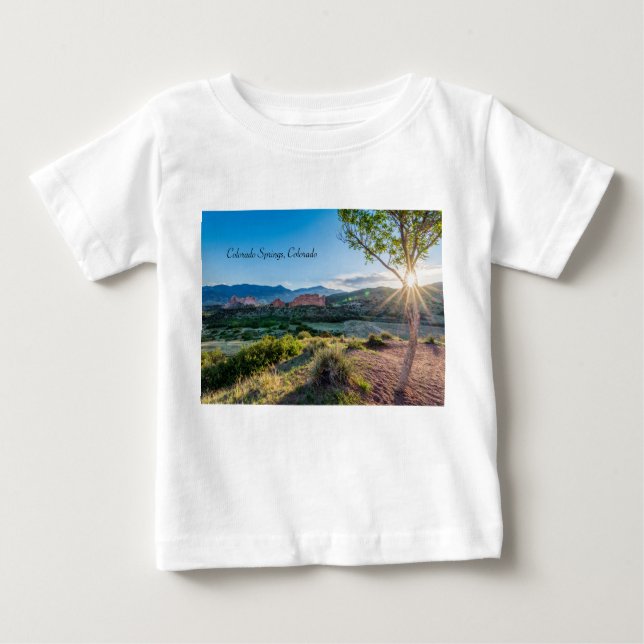Garten des Götter Baum Sunburst Kleinkind Shirt (Vorderseite)