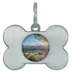 Garten des Götter Baumhütte Sunburst Pet Tag Tiermarke