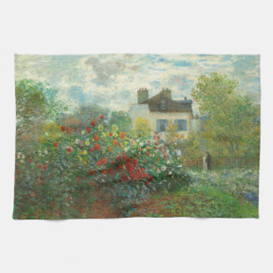 Garten des Künstlers Monet in Argenteuil Malerei Geschirrtuch