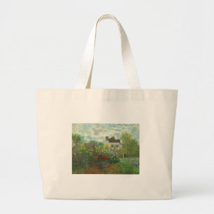 Garten des Künstlers Monet in Argenteuil Malerei Jumbo Stoffbeutel