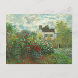 Garten des Künstlers Monet in Argenteuil Malerei Postkarte