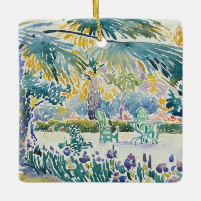 Garten des Malers am Heiligen Clair Keramikornament (Vorderseite)