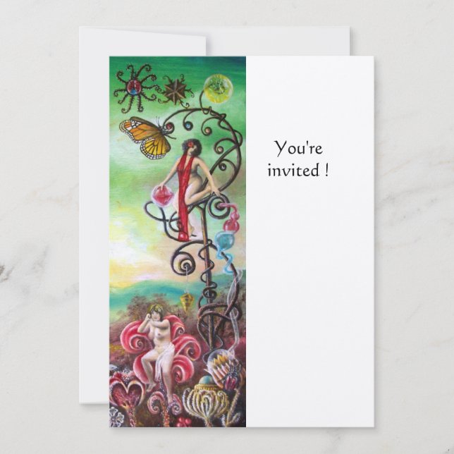 GARTEN DES MELISSA-Goldes Einladung (Vorderseite)