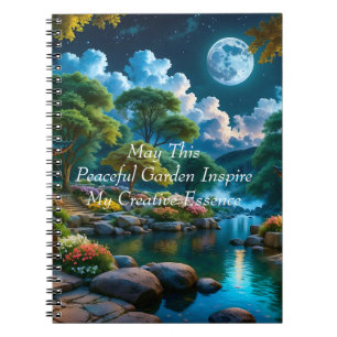 Garten des Quiet Night Notebook (2) Notizblock