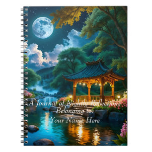 Garten des Quiet Night Notebook (3) Notizblock
