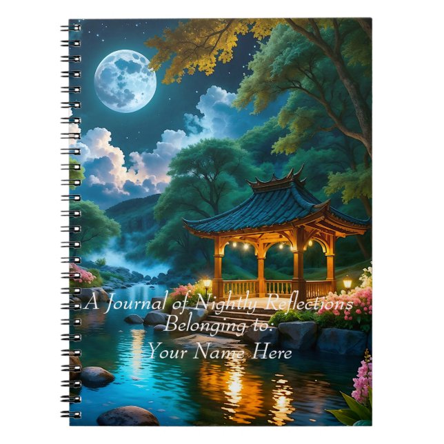 Garten des Quiet Night Notebook (3) Notizblock (Vorderseite)