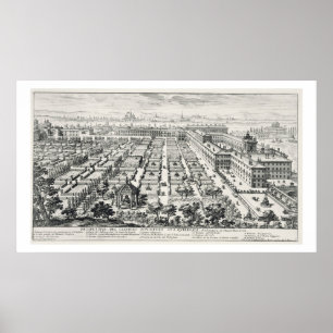 Gärten des Quirinale, von 'Li Giardini di Rom Poster