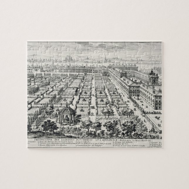 Gärten des Quirinale, von 'Li Giardini di Rom Puzzle (Horizontal)