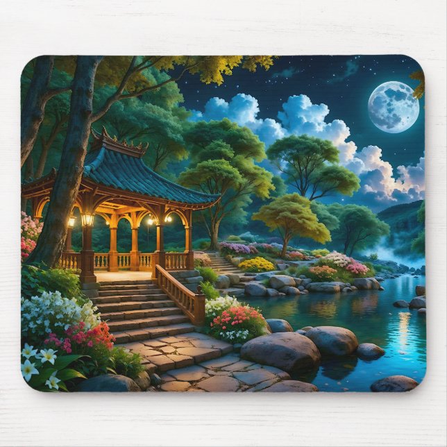 Garten des "Stille Nacht Mouse Pad" (1) Mousepad (Vorne)