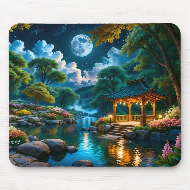 Garten des "Stille Nacht Mouse Pad" (2) Mousepad (Vorne)