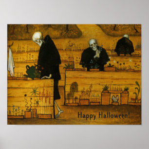 "Garten des Todes" individuelles Halloween-Poster Poster