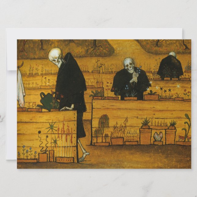 Garten des Todes (von Hugo Simberg) Karte (Vorderseite)