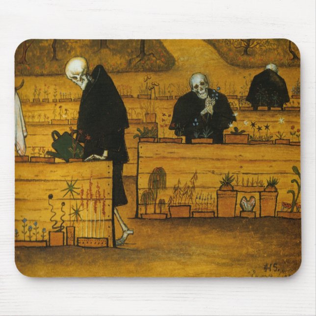 Garten des Todes (von Hugo Simberg) Mousepad (Vorne)
