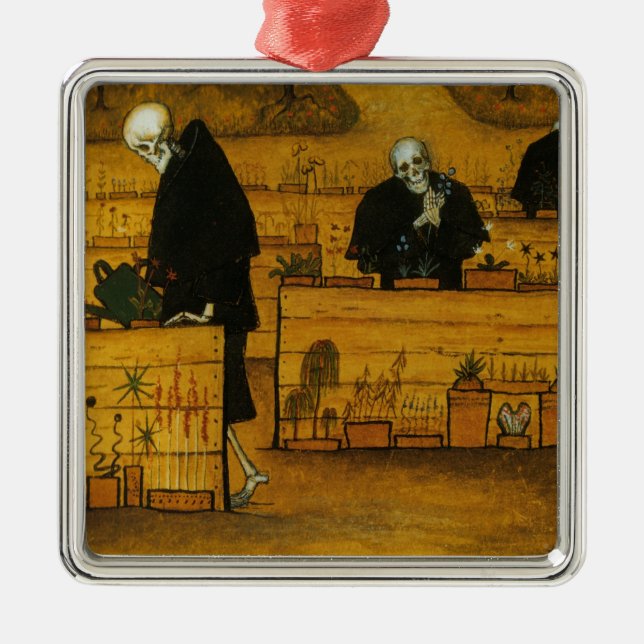Garten des Todes (von Hugo Simberg) Ornament Aus Metall (Vorne)