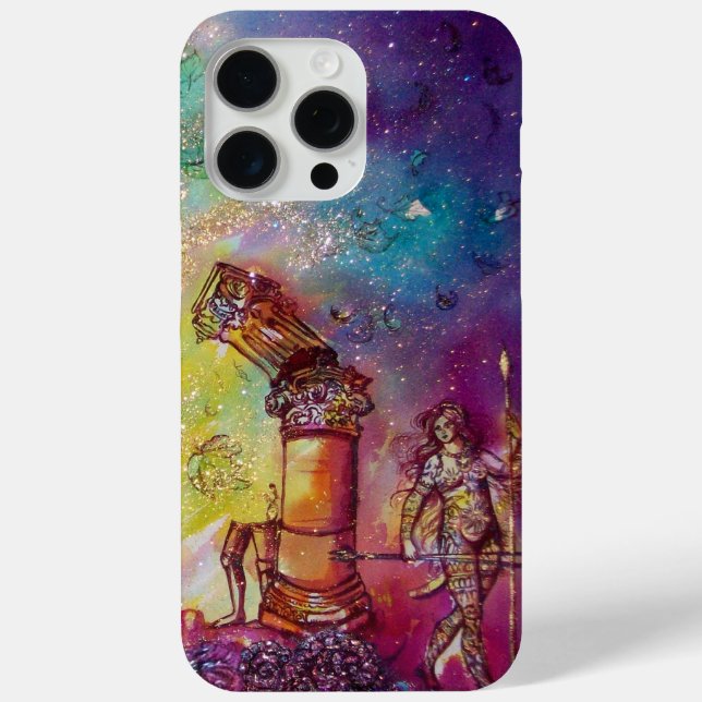 GARTEN DES VERLORENEN SCHADOWS, blaues grünes Gold Case-Mate iPhone Hülle (Rückseite)