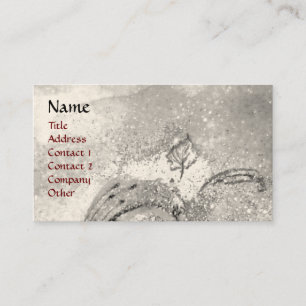 GARTEN DES VERLORENEN SCHADOWS-BUTTERFLY-MONOGRAMM VISITENKARTE