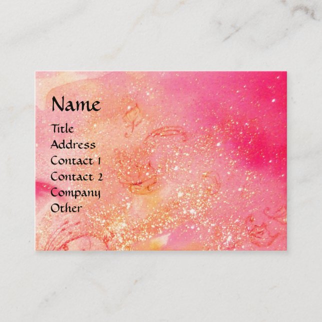 GARTEN DES VERLORENEN SCHADOWS-BUTTERFLY-MONOGRAMM VISITENKARTE (Vorderseite)