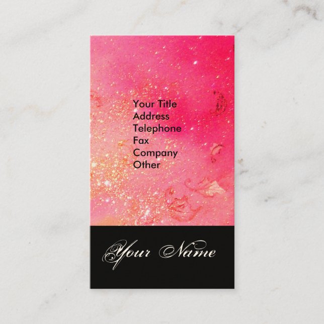 GARTEN DES VERLORENEN STERNSTERNMONOGRAMM 1 VISITENKARTE (Vorderseite)