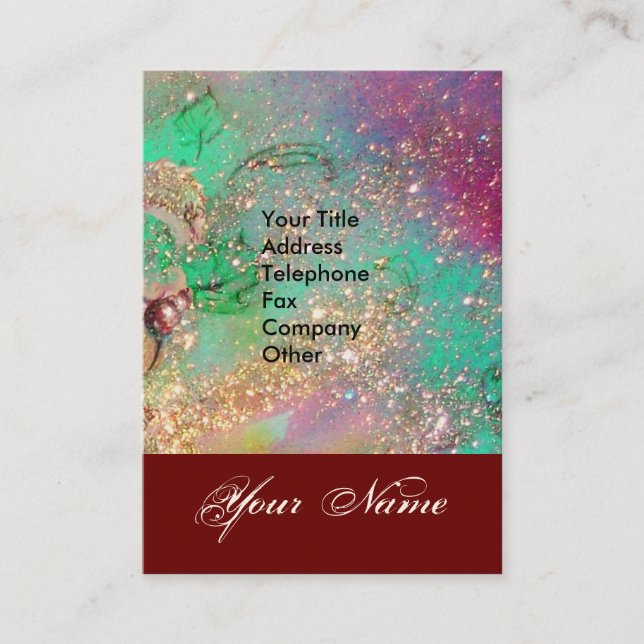 GARTEN DES VERLORENEN STERNSTERNMONOGRAMM 1 VISITENKARTE (Vorderseite)