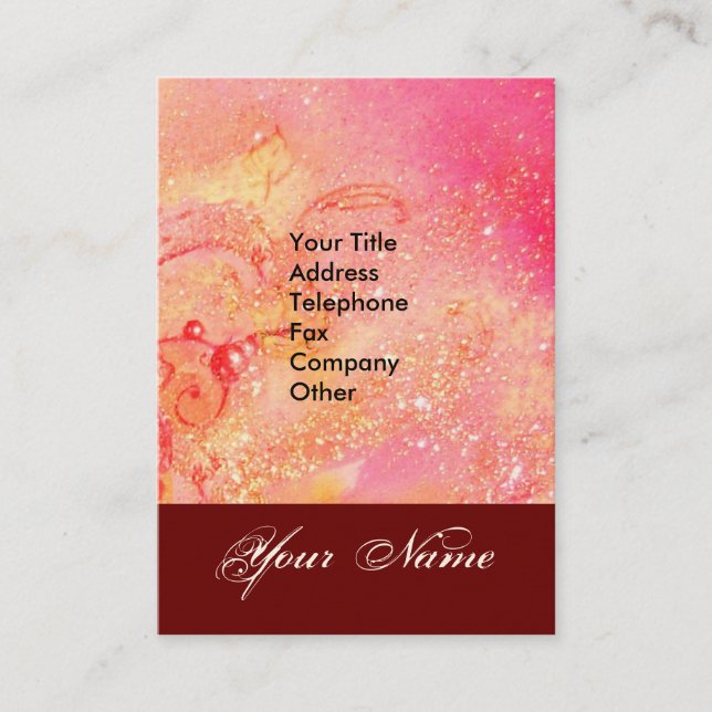 GARTEN DES VERLORENEN STERNSTERNMONOGRAMM 1 VISITENKARTE (Vorderseite)