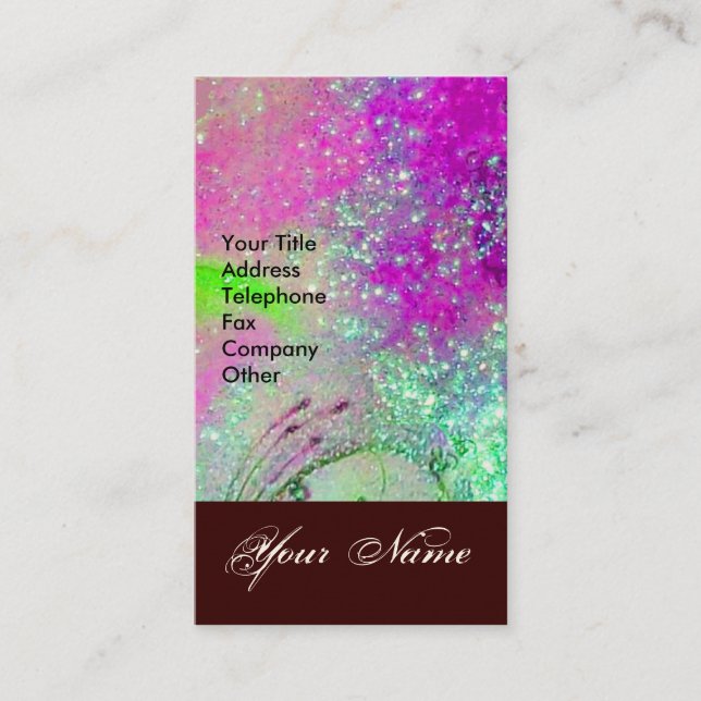 GARTEN DES VERLORENEN STERNSTERNMONOGRAMM 1 VISITENKARTE (Vorderseite)