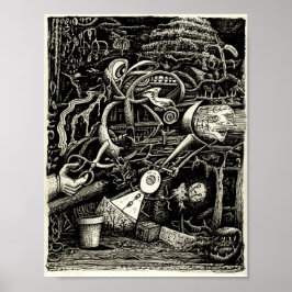 Garten des Wahnsinns von Brian Benson Poster