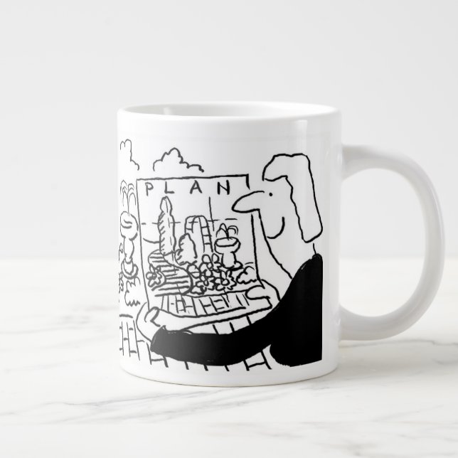 Garten-Designer oder Landschaftsgärtner Jumbo-Tasse (Rechts)