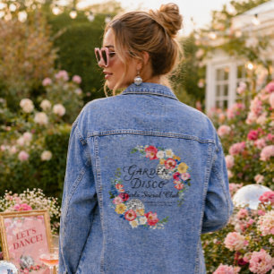 Garten Disco   Brautjungfer Brautjungfer Begleiter Jeansjacke