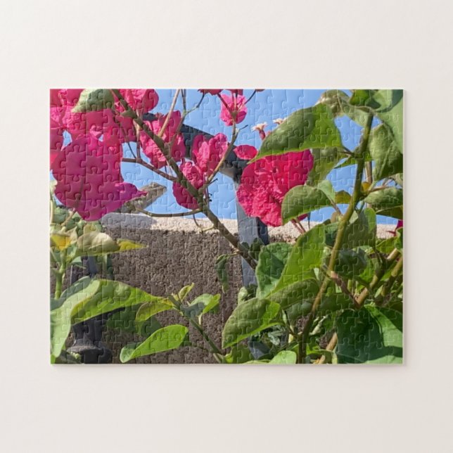 Garten-Echse beim Spähen Puzzle (Horizontal)