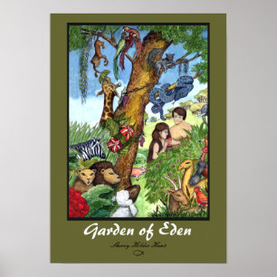 Garten Eden-Druck Poster