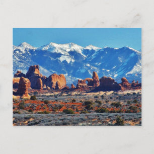 Garten Eden im Arches National Park Postkarte