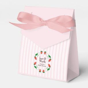 Garten-Erdbeere  Liebe und Dank Hochzeitsdusche Geschenkschachtel